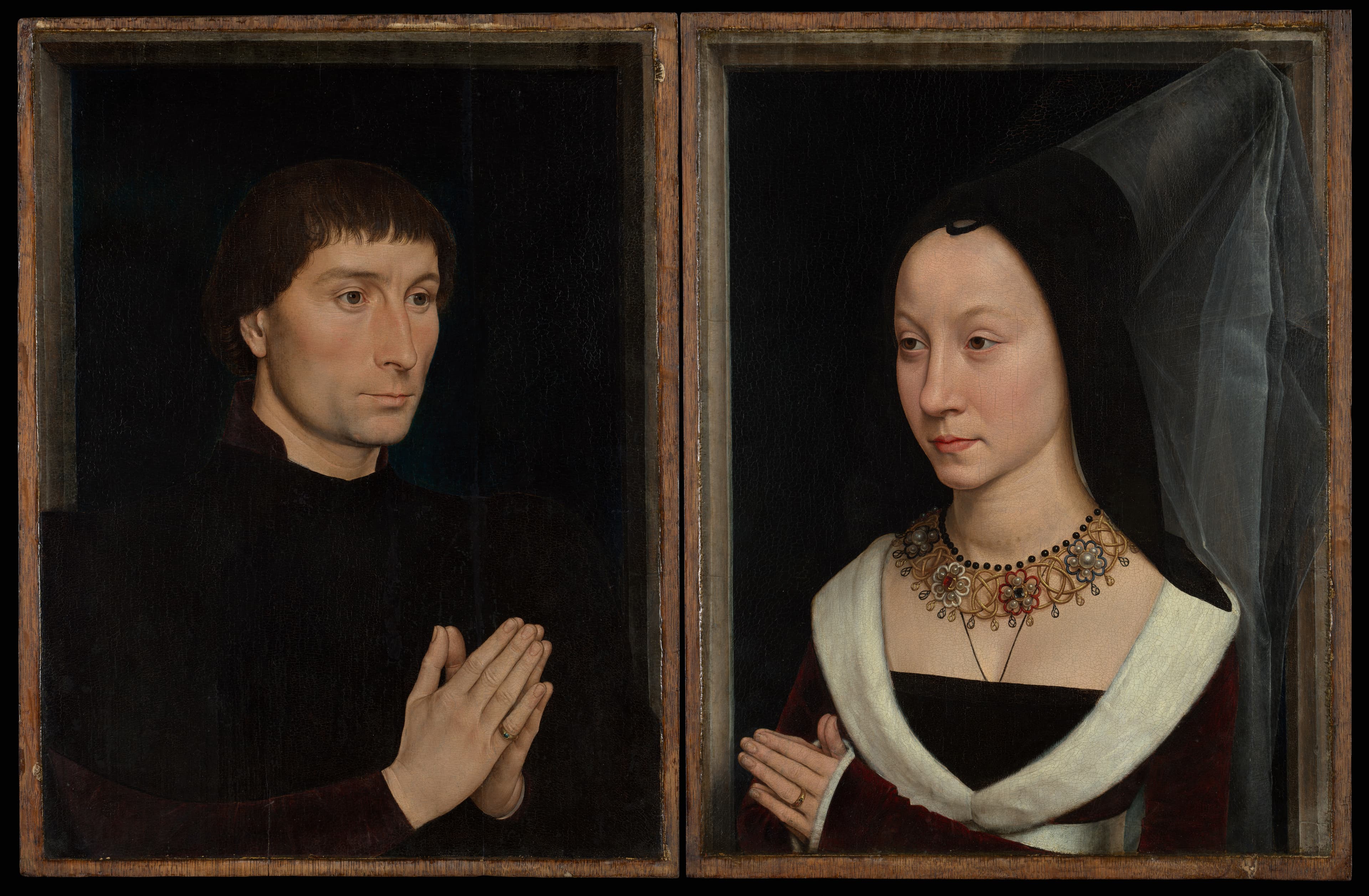 Hans Memling — Tommaso di Folco Portinari (1428–1501); Maria Portinari (Maria Maddalena Baroncelli, born 1456)