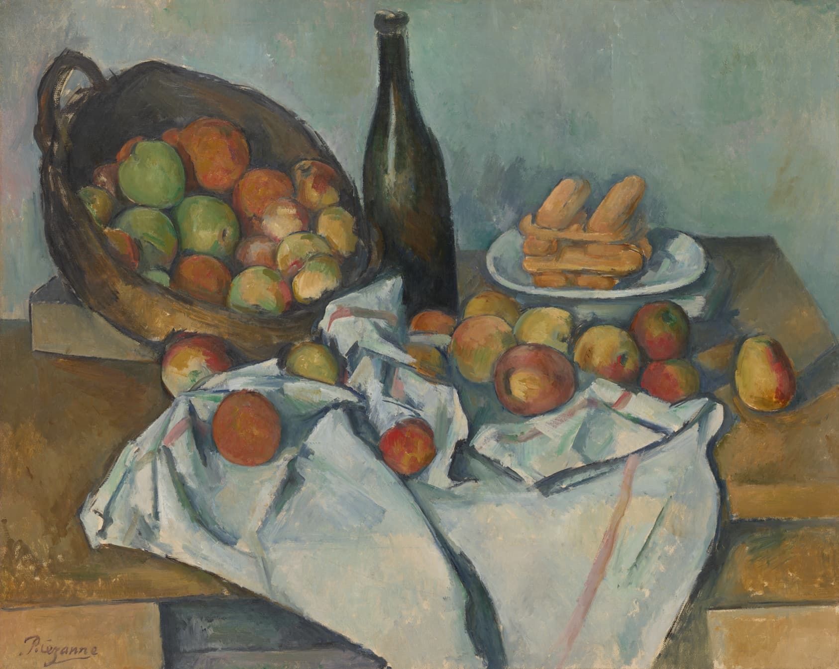 Paul Cezanne (French, 1839–1906) — The Basket of Apples