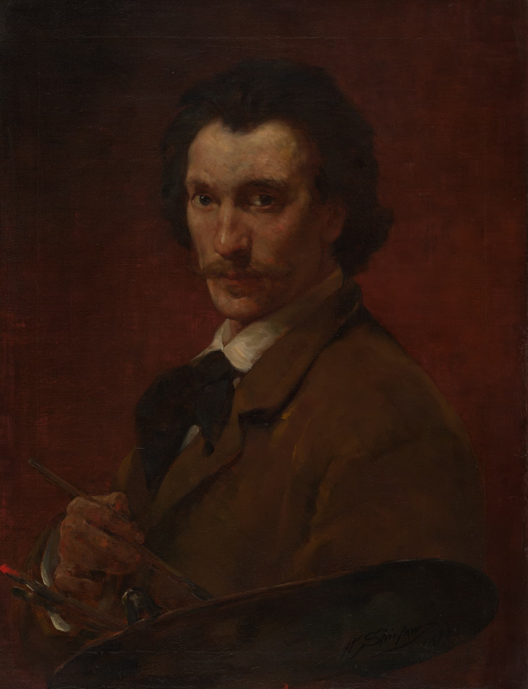 Walter Shirlaw (American, 1838–1909) — Self-Portrait
