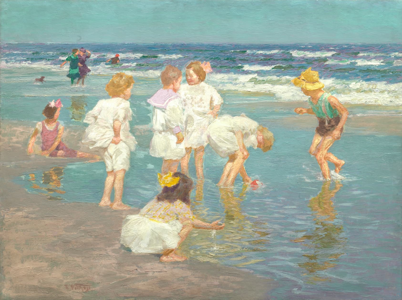 Edward Henry Potthast (American, 1857–1927) — A Holiday