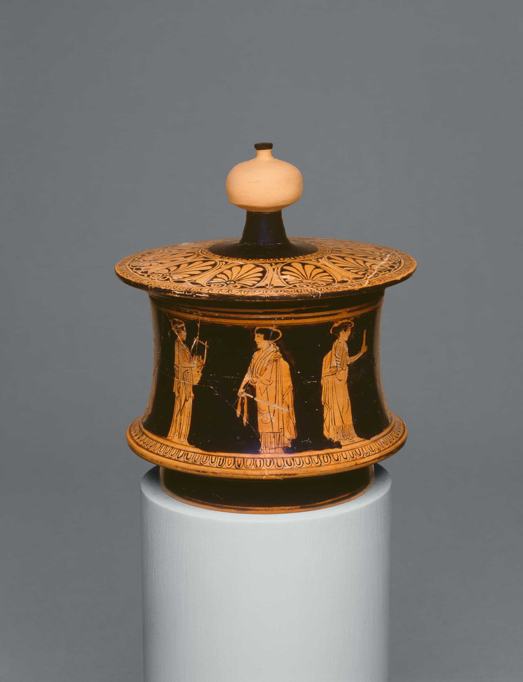 Greek; Athens — Pyxis (Container for Personal Objects)